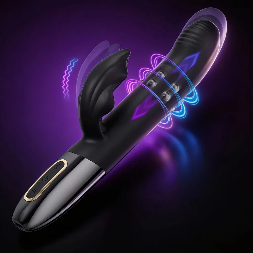 Vibrador Punto G con Movimiento y Rotación (Sube y Baja)