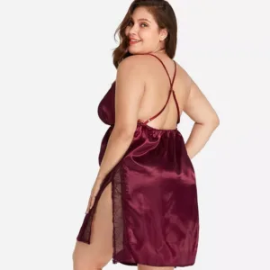 Camisolin Baby Doll Puntilla y Raso (AL205) Talle 100 al 140: imagen 2