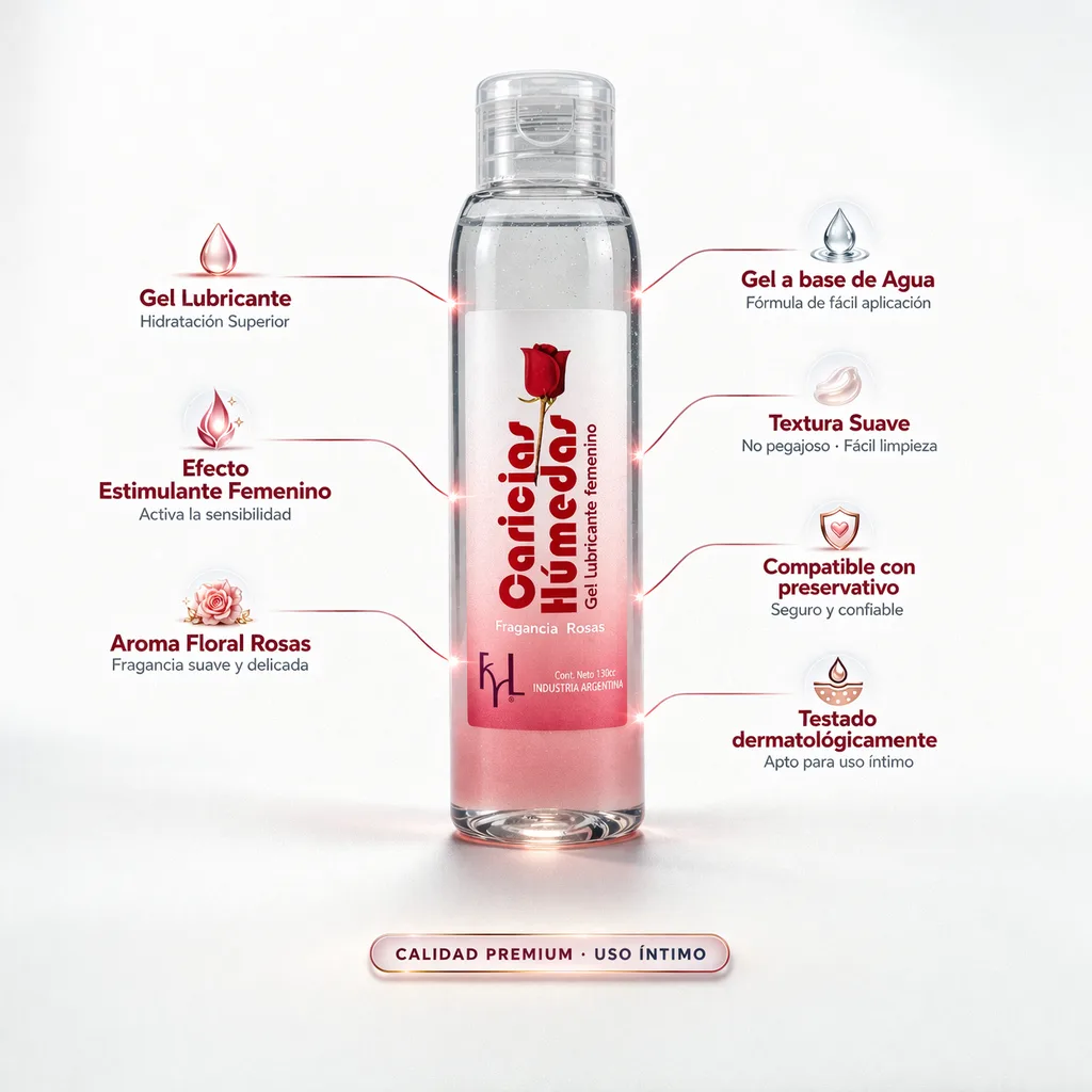 Gel Bio-Estimulante Femenino - Caricias Húmedas - FYL: imagen 3