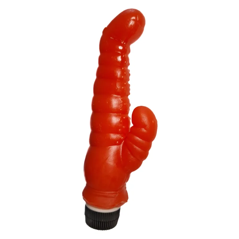 Vibrador Dino Doble Rojo