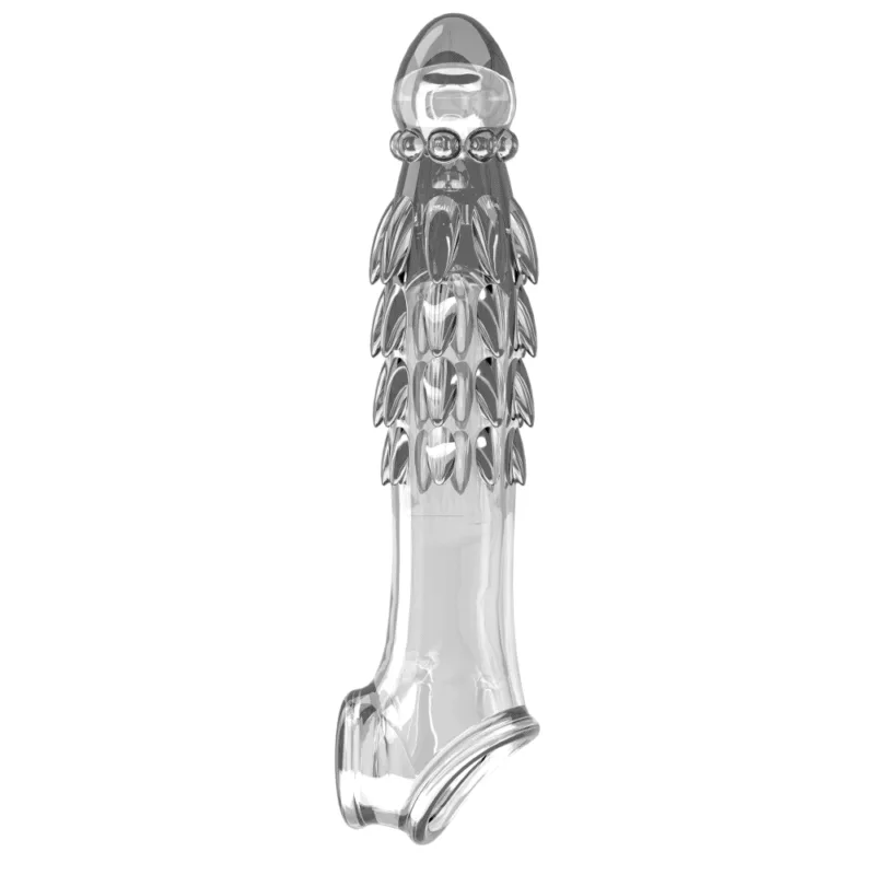 Funda peneana con Vibrador, escamas y agarre de testiculos - Imagen 2