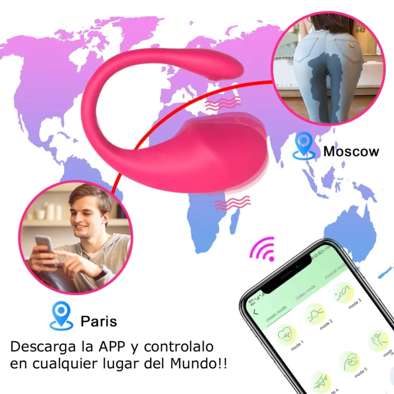 Vibrador Huevo Bala Inalámbrico Remoto Control Celular App - Bluethoot
