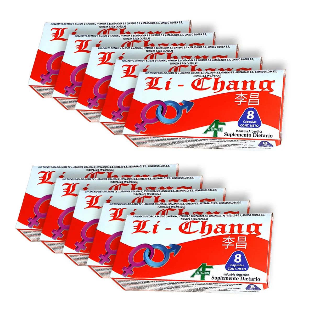 Li Chang 80 Capsulas (10x8) - Vigor Masculino