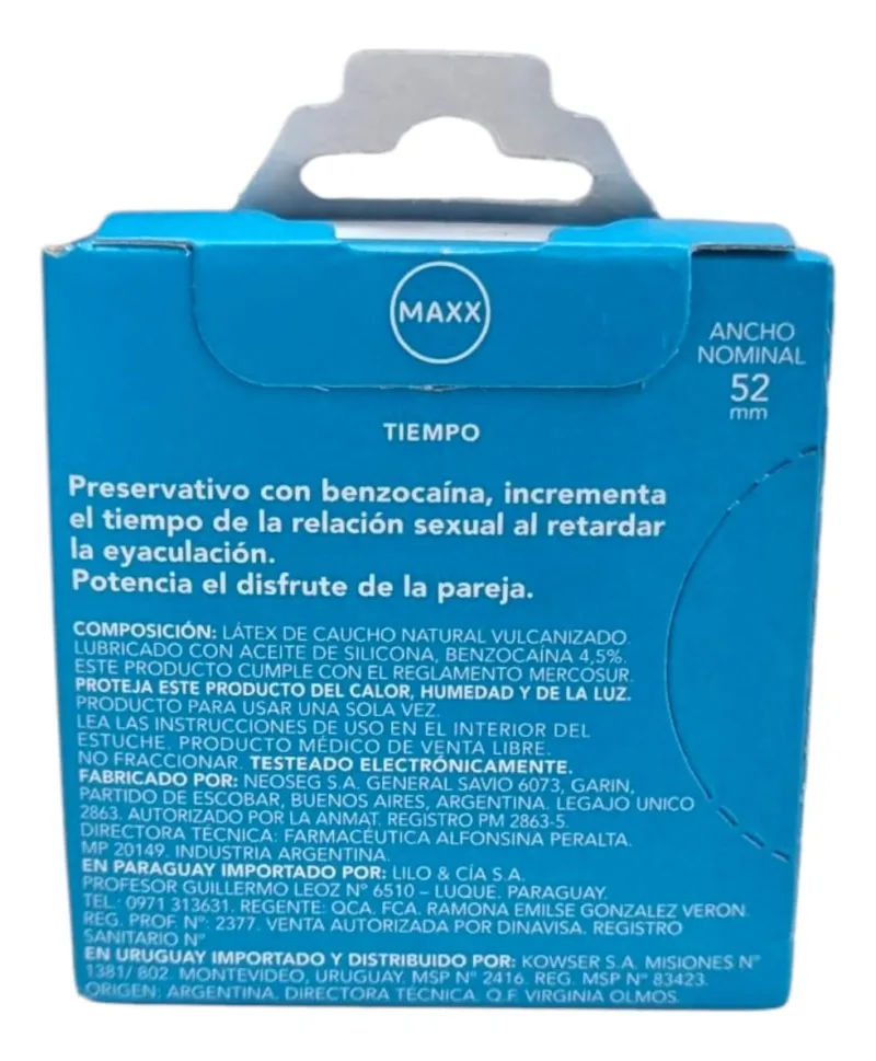 Maxx Retardante – Caja x3 – Preservativos