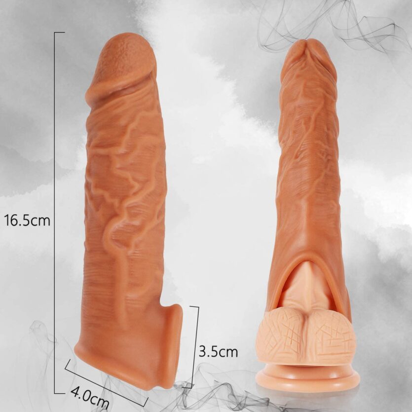 Funda Con Agarre Testículos Canela - Imagen 3